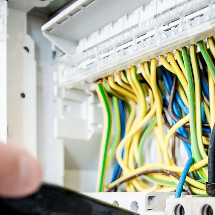 industrial electrician panel wires